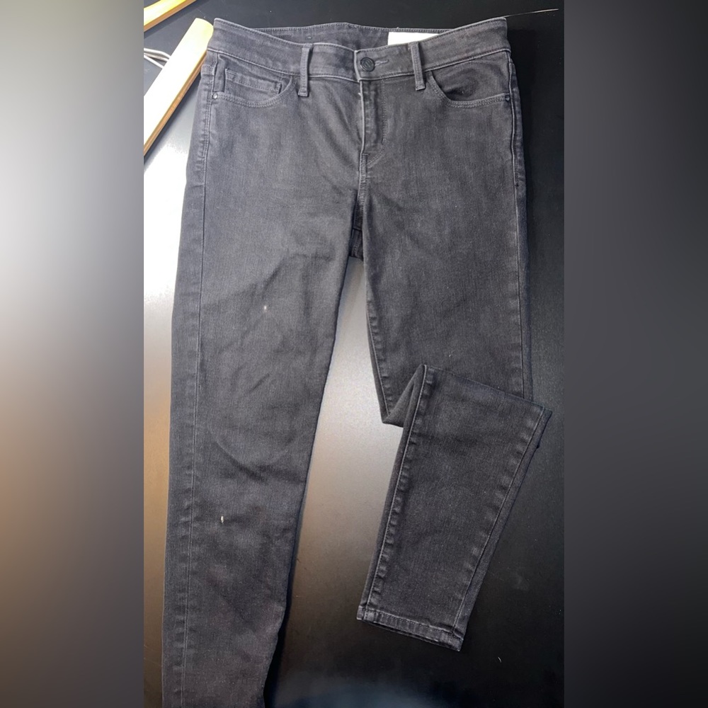 Treasure & Bond Mid Rise Skinny Crop Black Jeans Size 27 GUC